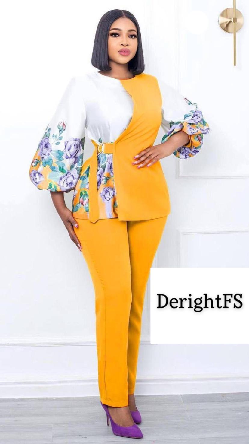 Yellow Luxury Two Piece