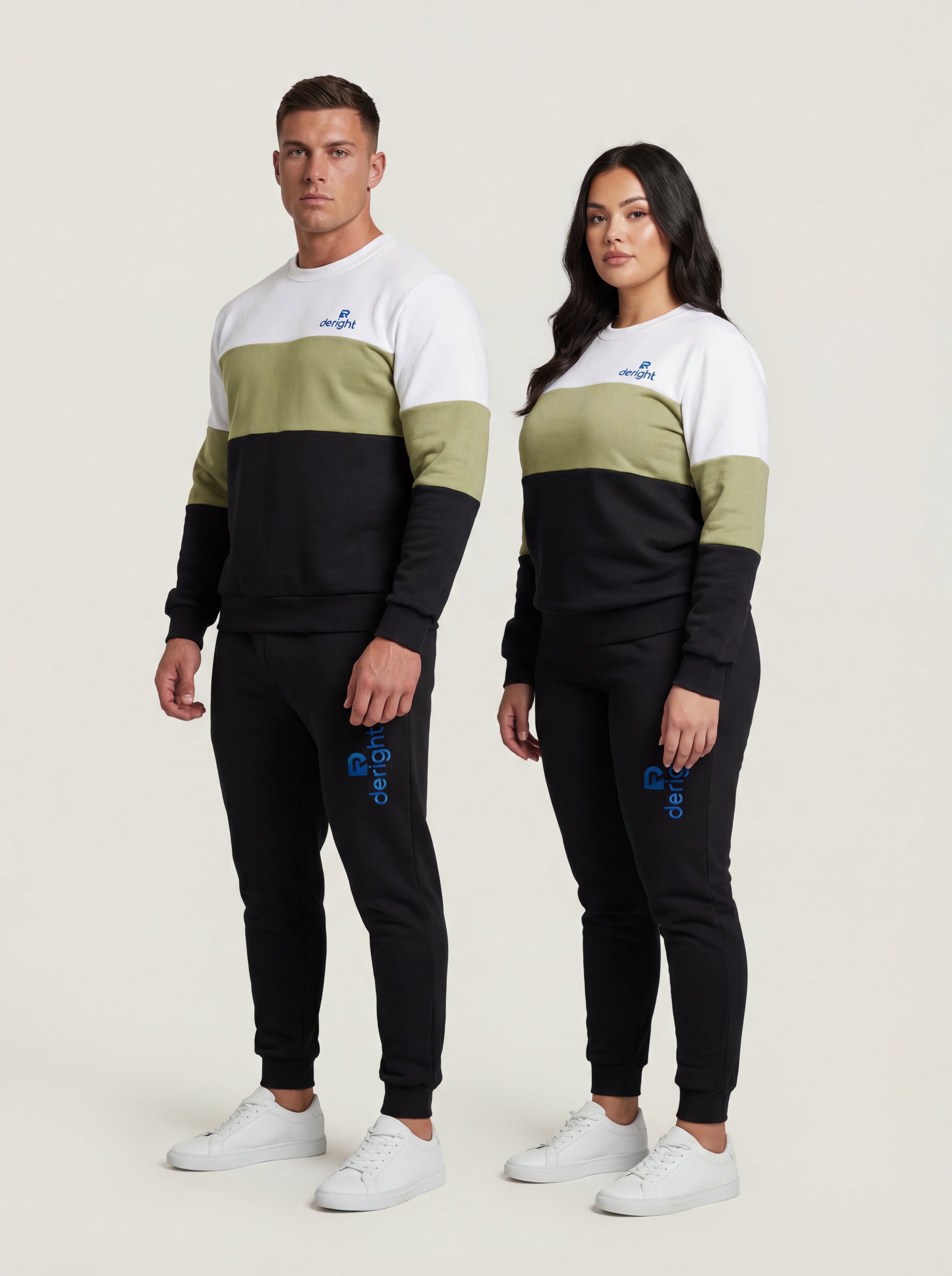 Unisex Color Block Tracksuit Set – Premium Comfort Two-Piece Outfit for Everyday Style