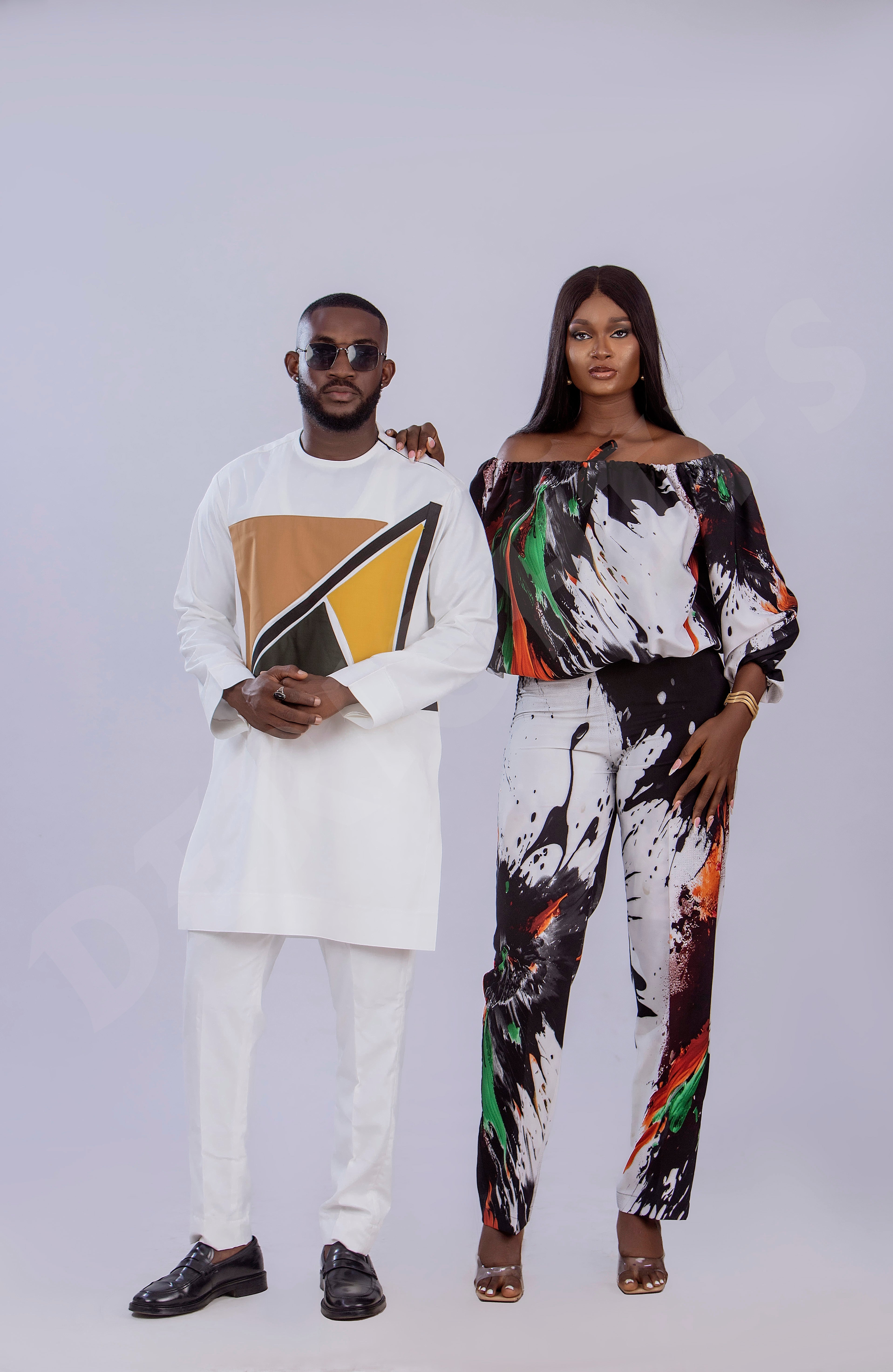 Vibrant Bold and Trendy Off-Shoulder Two-Piece Set