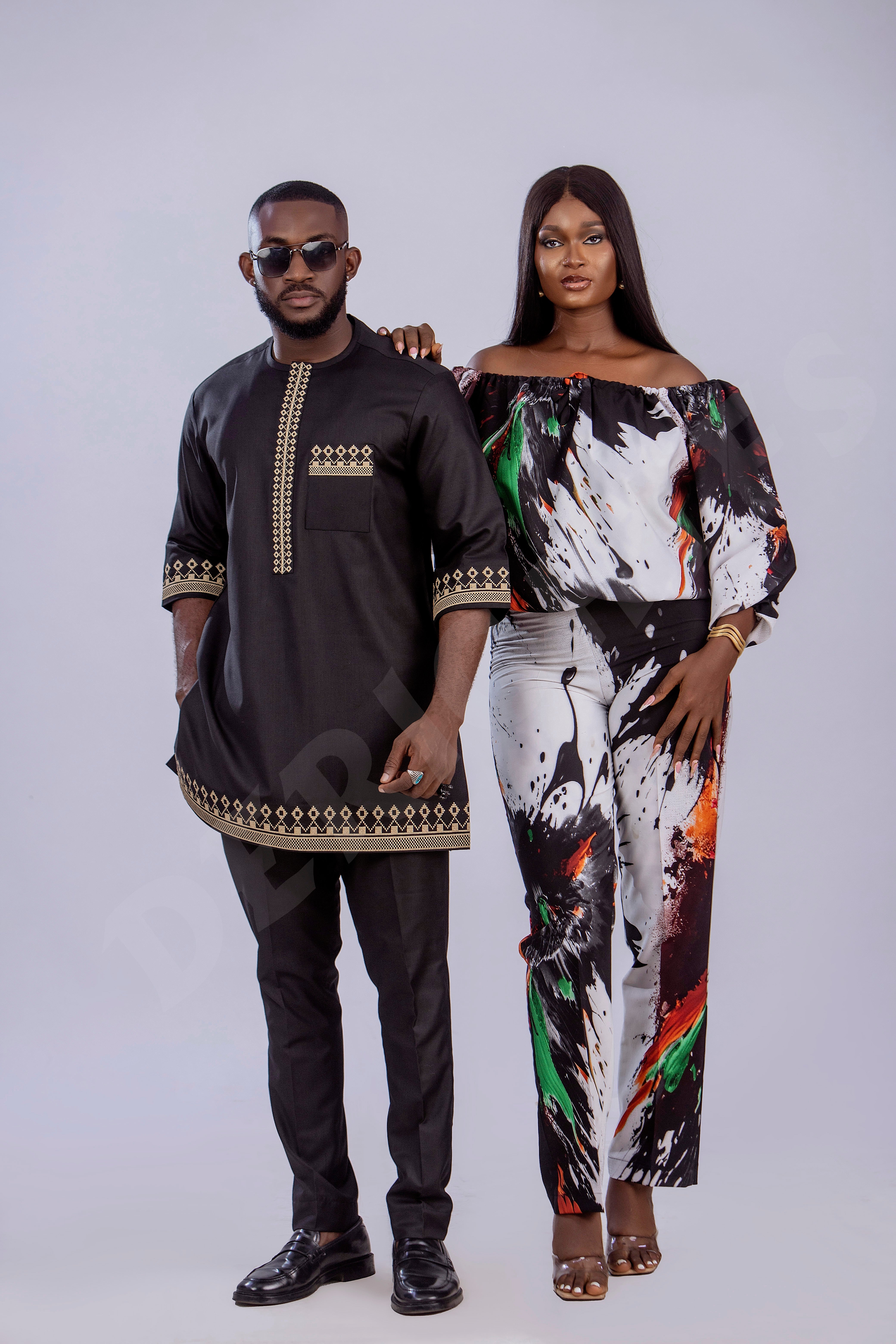 Vibrant Bold and Trendy Off-Shoulder Two-Piece Set