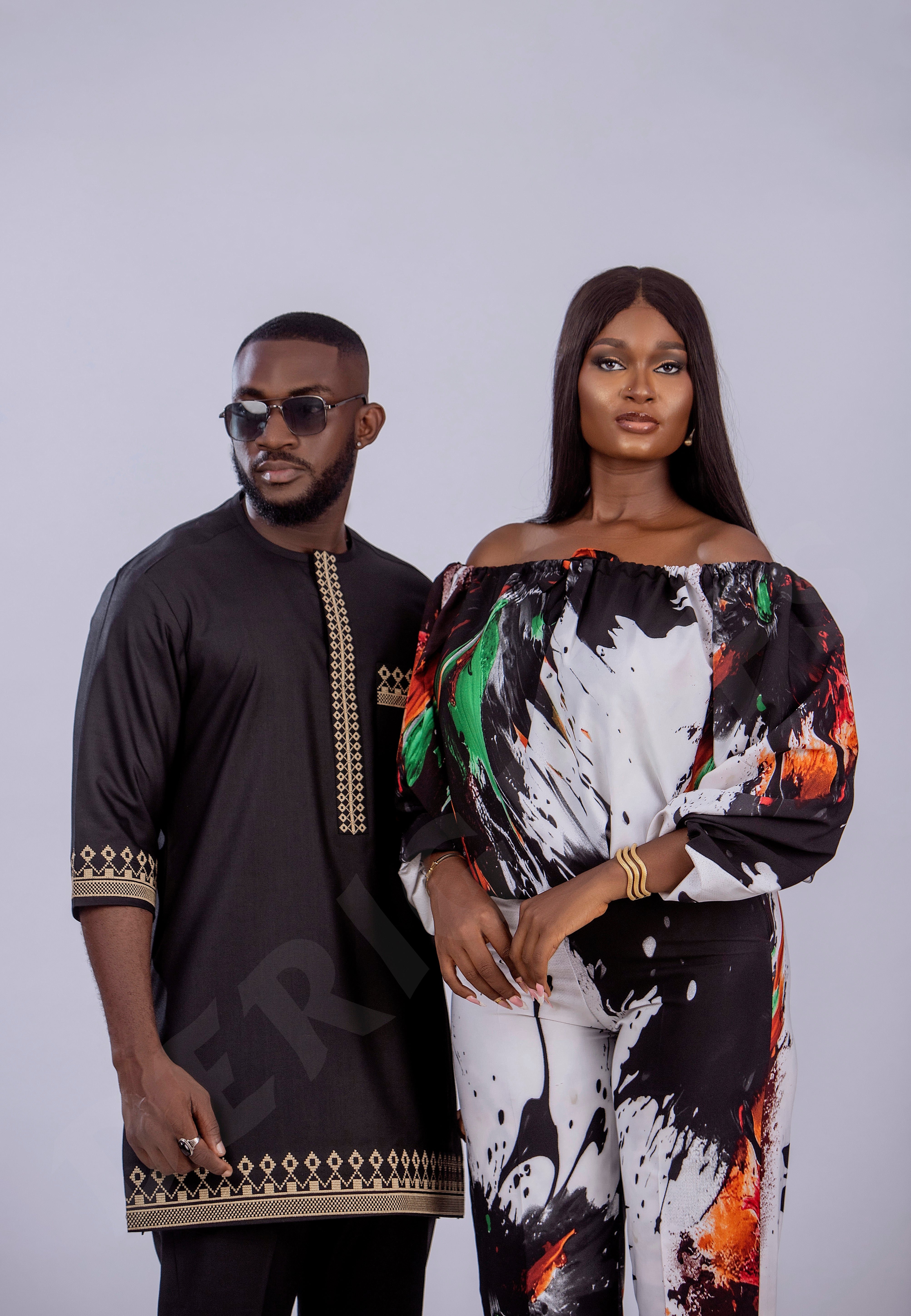 Vibrant Bold and Trendy Off-Shoulder Two-Piece Set