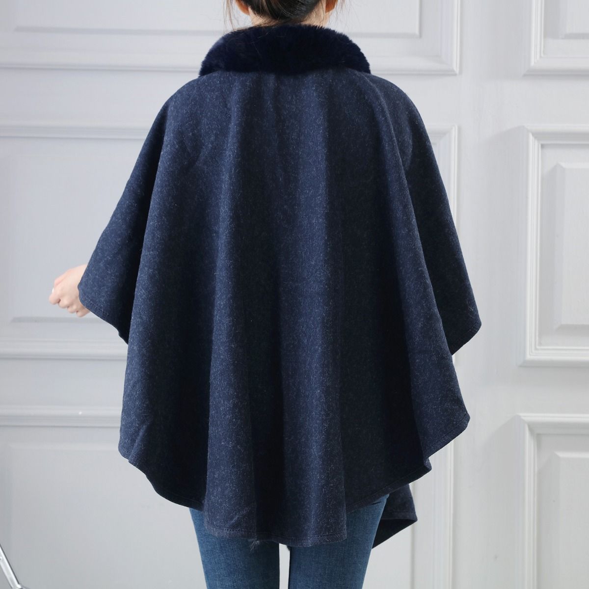 Ebony Elegance Poncho