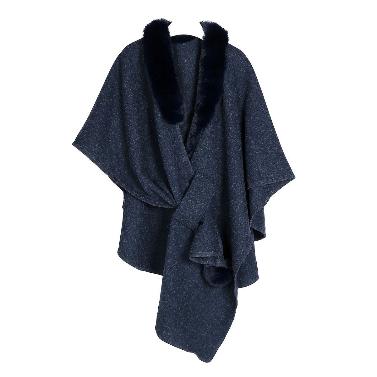 Ebony Elegance Poncho
