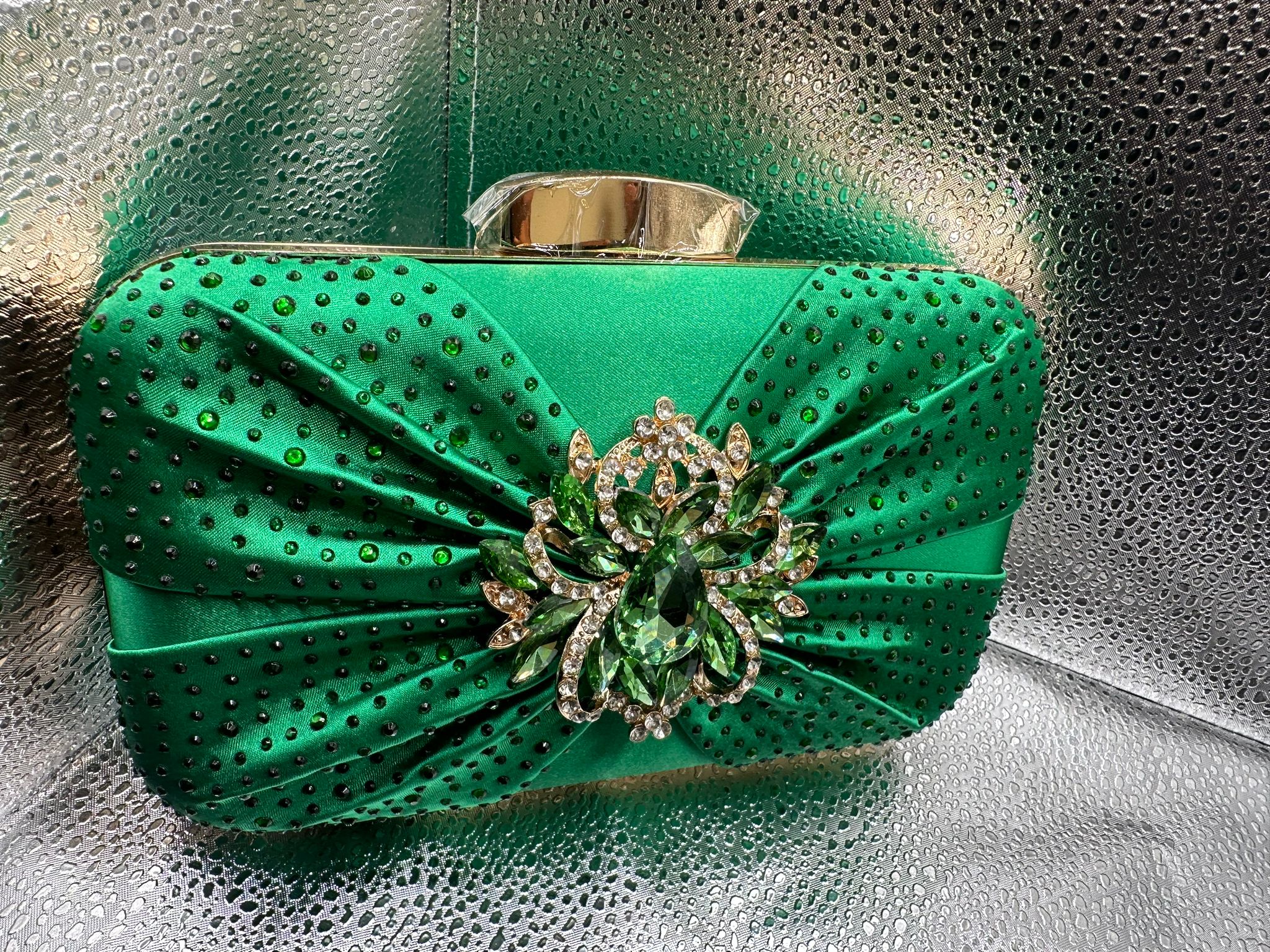 Emerald Elegance Clutch
