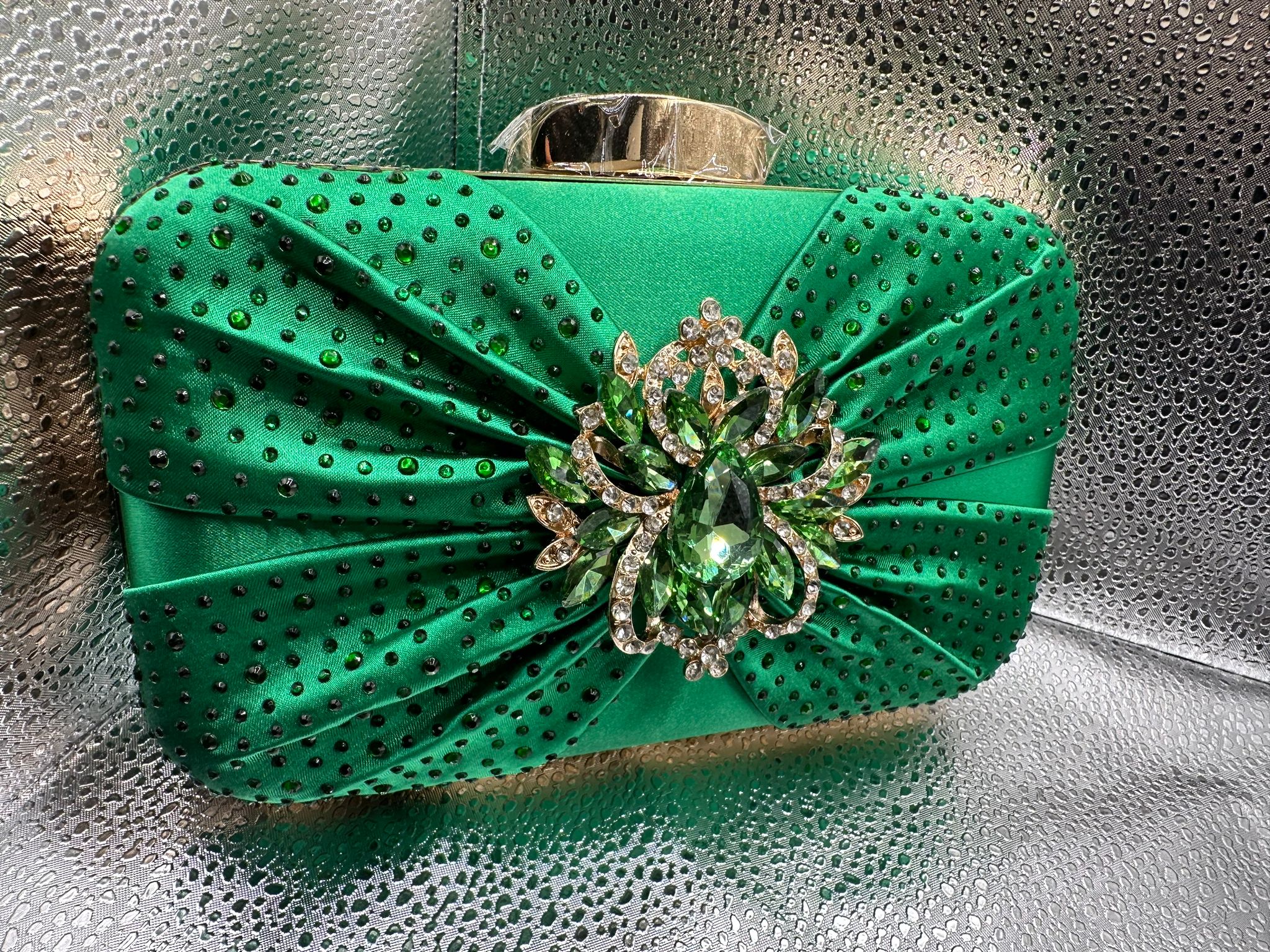 Emerald Elegance Clutch