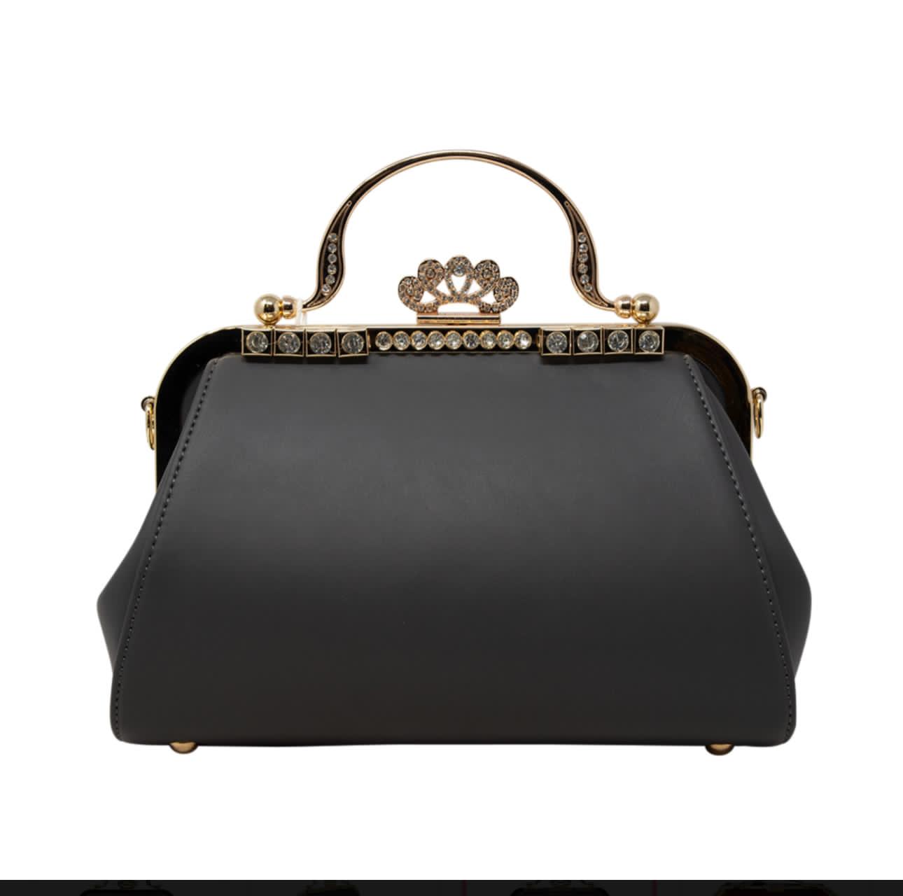 Ladies Diamante Clasp Clutch