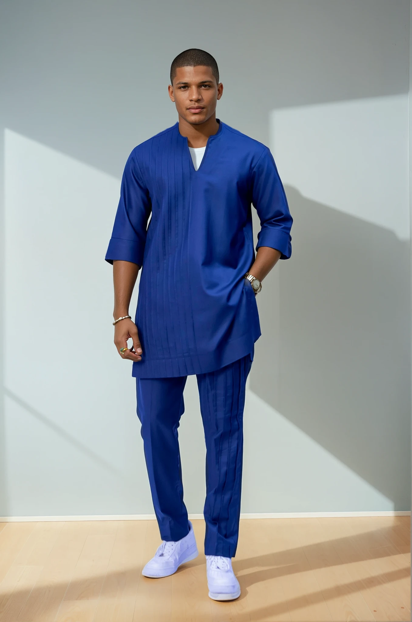 Sunlit Men Kaftan - African Men’s Clothing