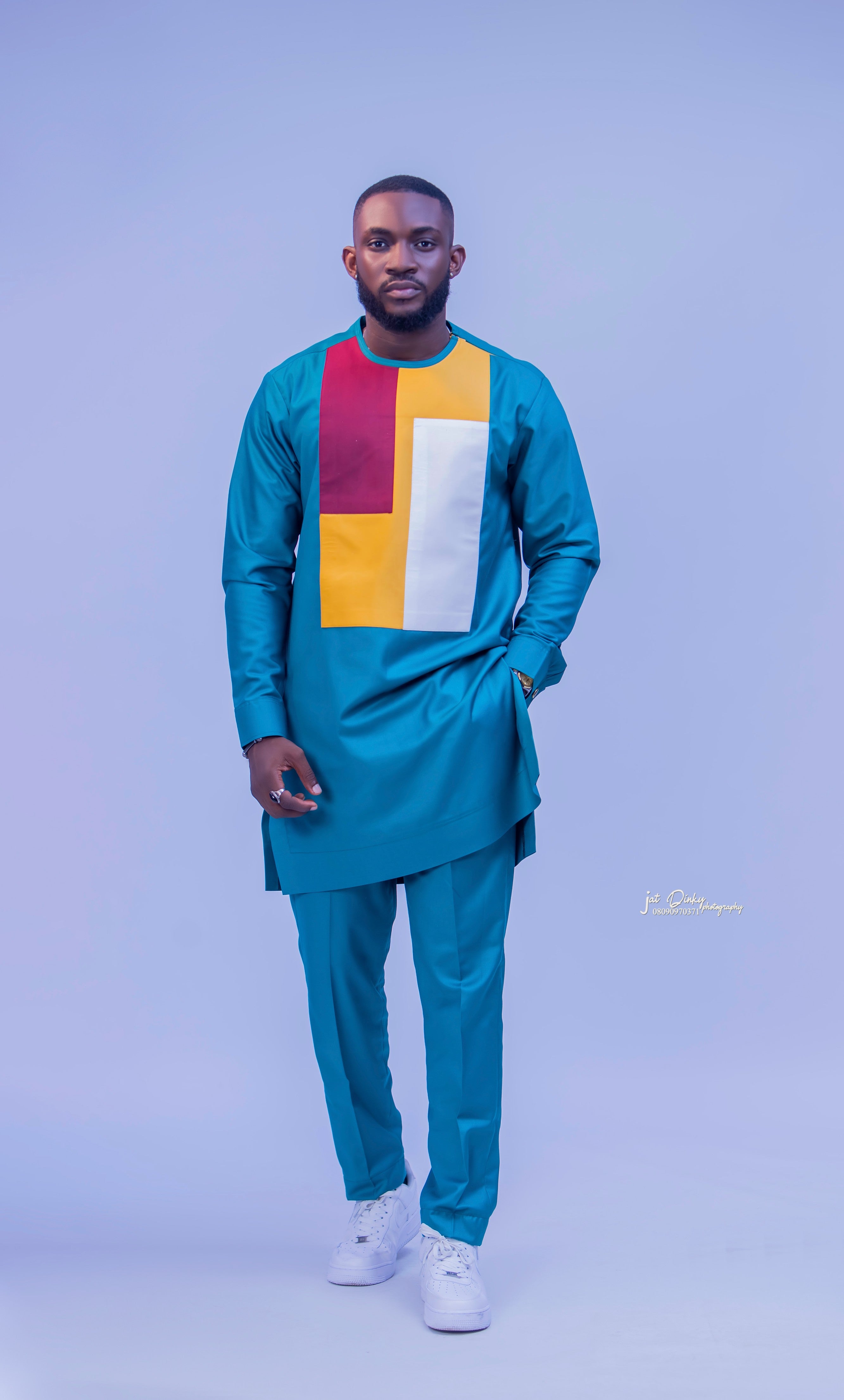 Men's African Kaftan - Sahara Majesty Kaftan