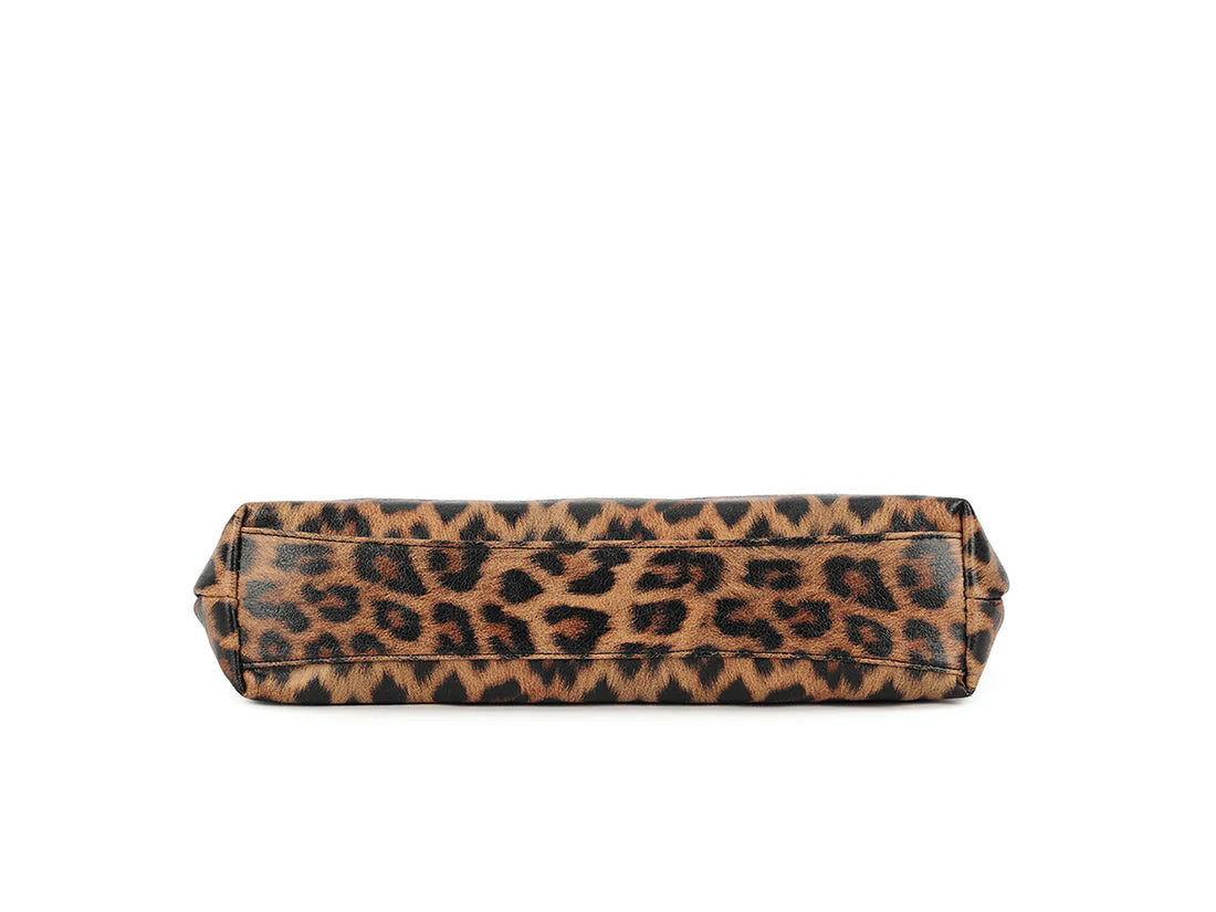 Savanna Luxe Kiss-Lock Evening Clutch – Elegant Vintage-Inspired Party Handbag