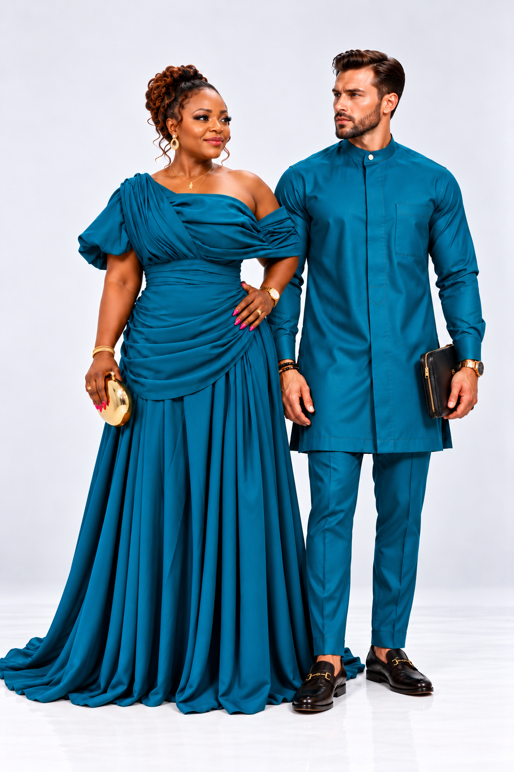 The Mobs Grace His & Hers Couple Set | Matching African Occasion Outfits UK