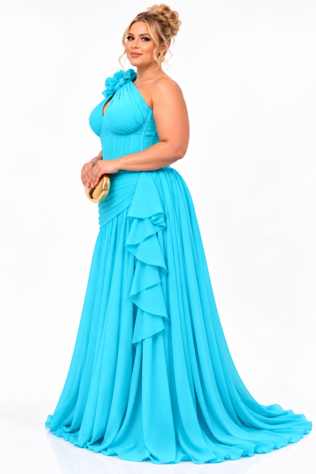 The Capital Diva Gown | One-Shoulder Corset Occasion Gown UK