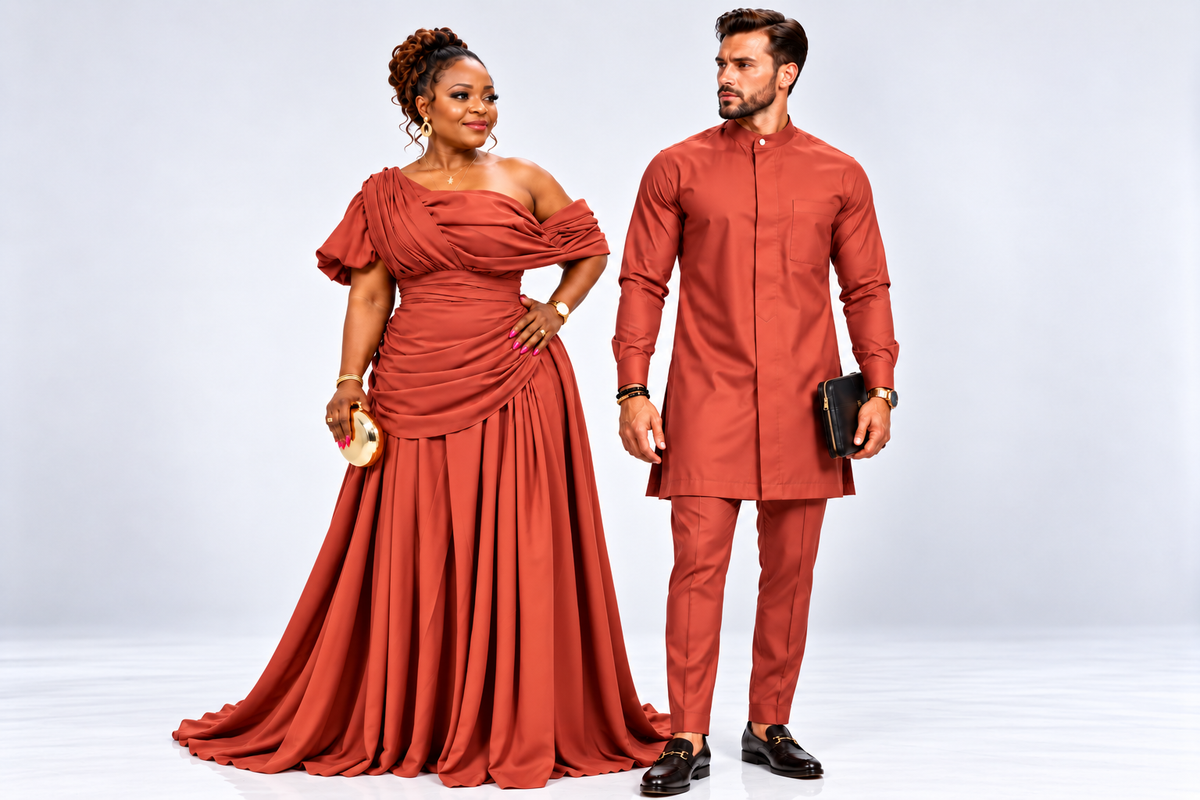 The Mobs Grace His & Hers Couple Set | Matching African Occasion Outfits UK