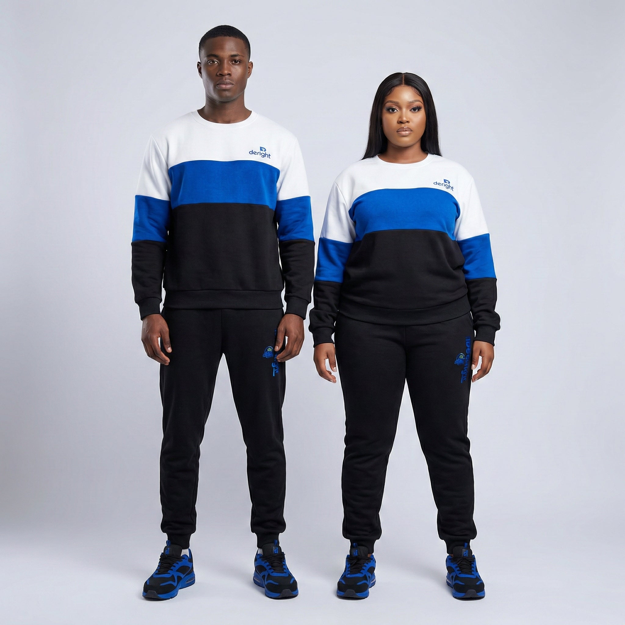 Deright Unisex Colorblock Fleece Sweatshirt