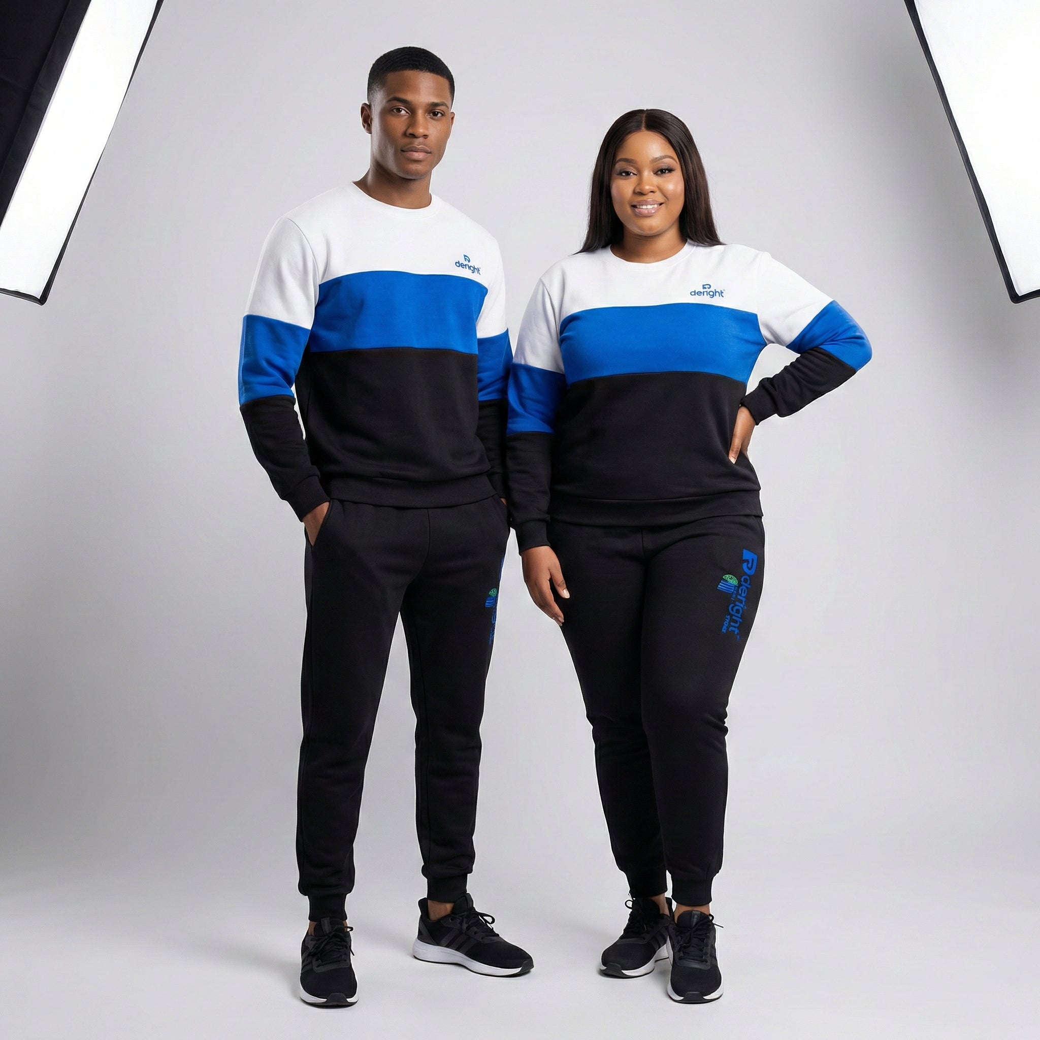 Deright Unisex Colorblock Fleece Sweatshirt