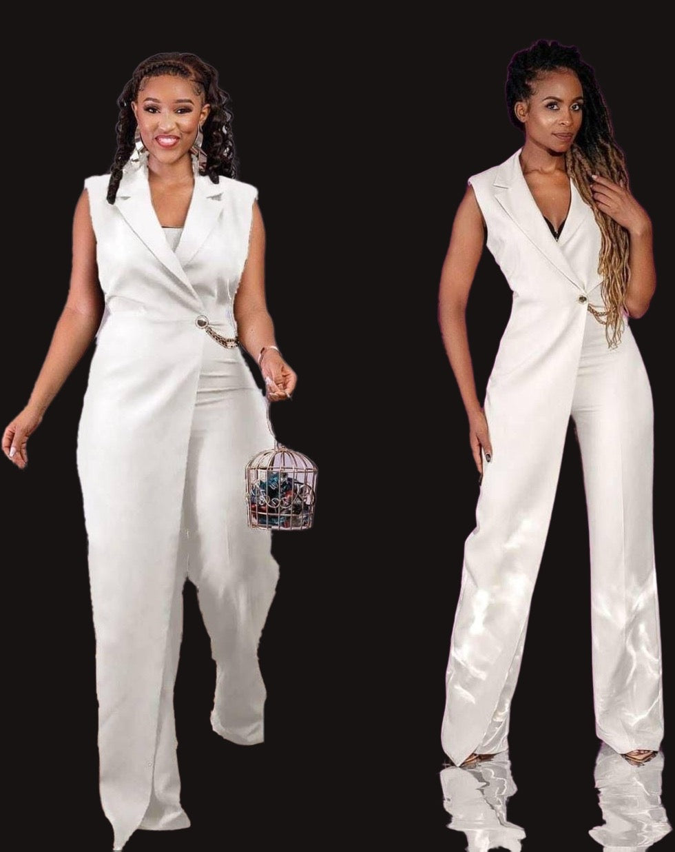 Luxury White Jumpsuit