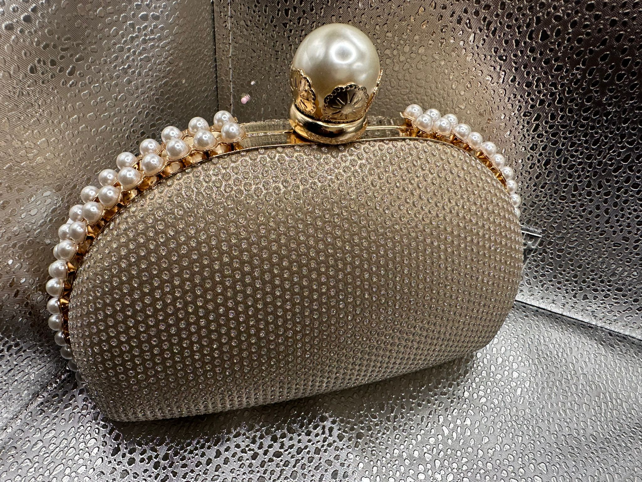 Bead Embellished Clutch