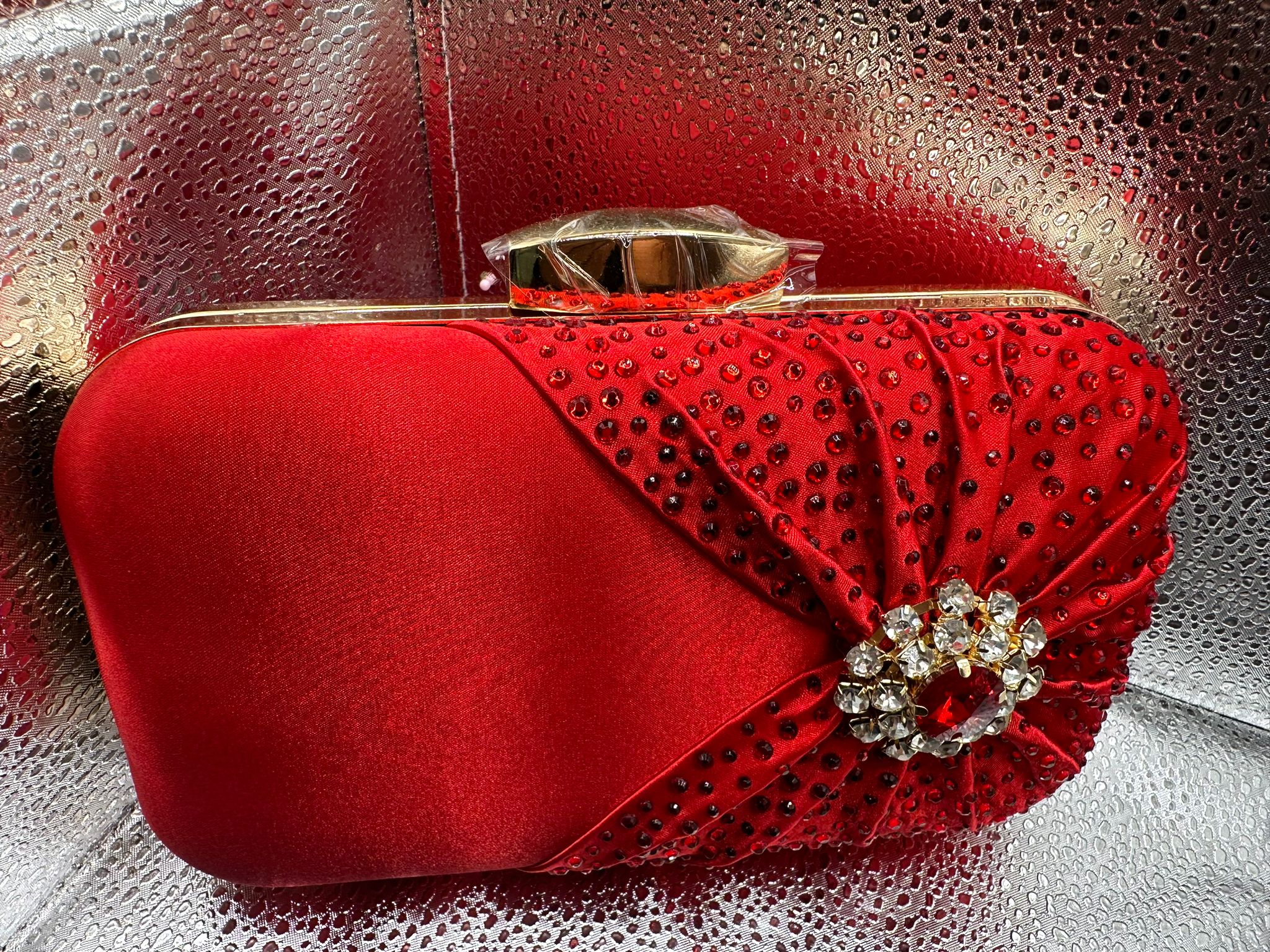 Crimson Couture Clutch