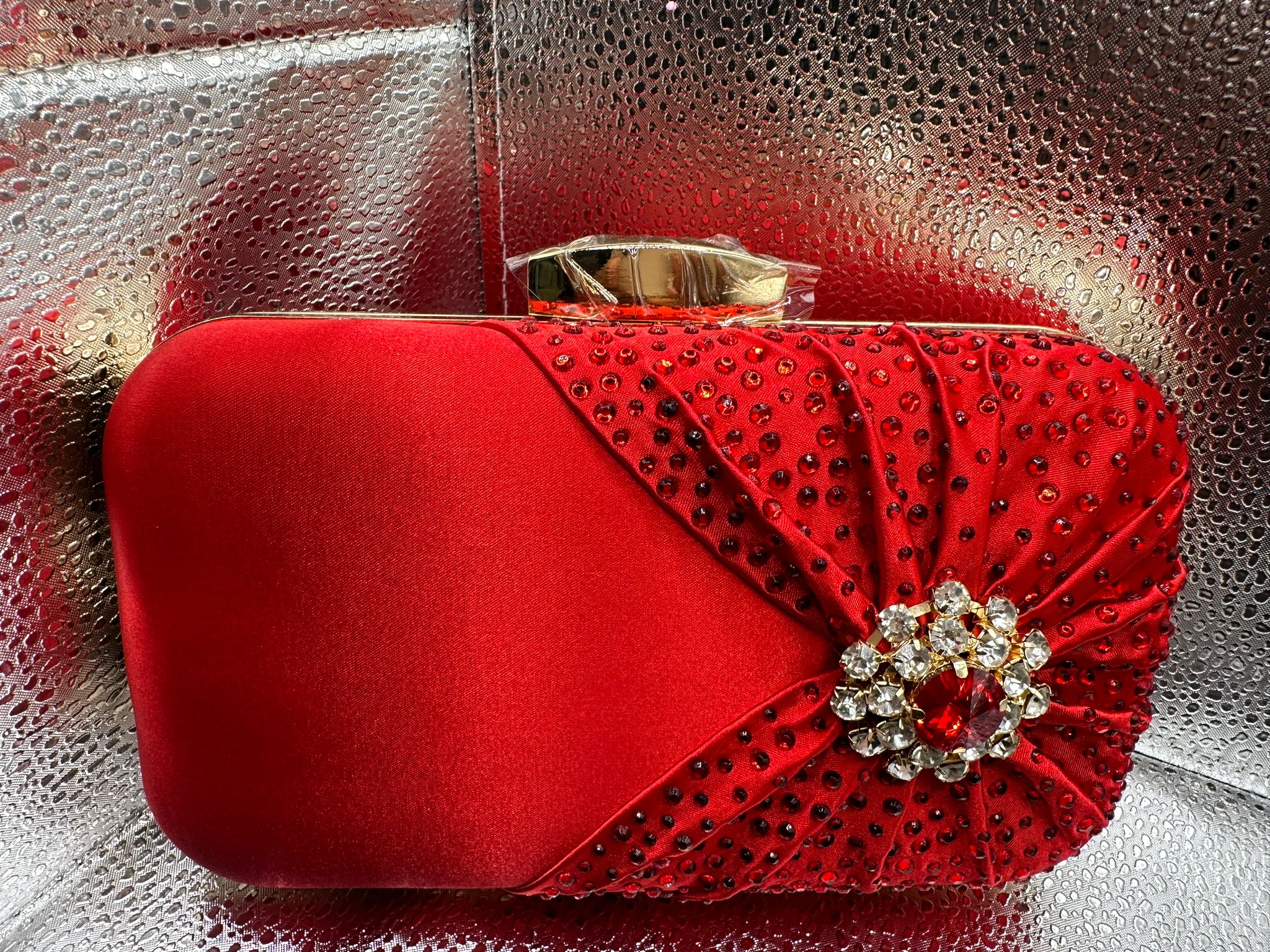 Crimson Couture Clutch