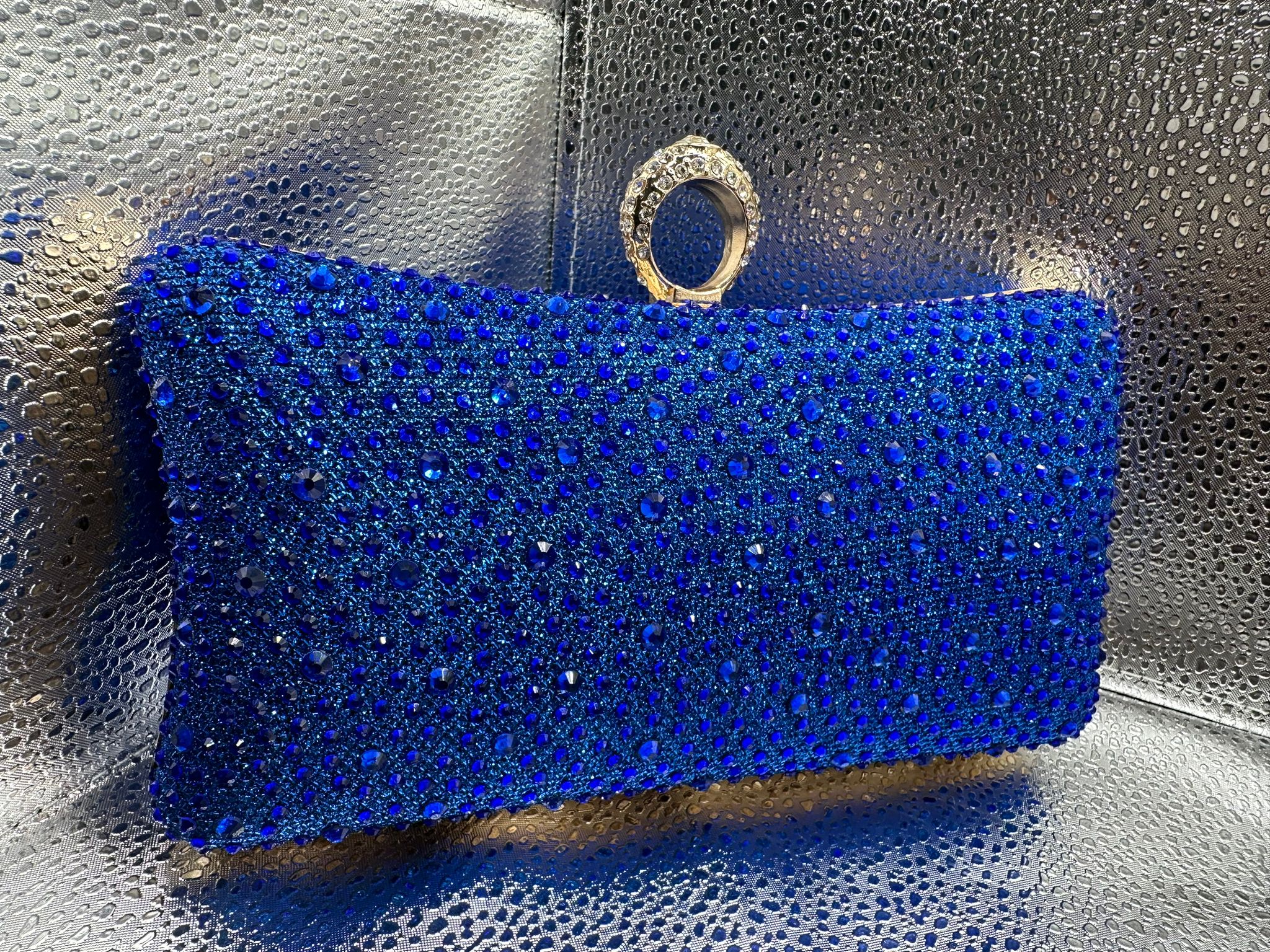 Azure Gemstone Glamour Bag