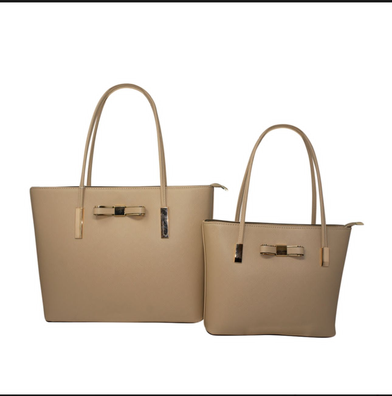 Ladies Two Piece Fashion Tote Bag Set