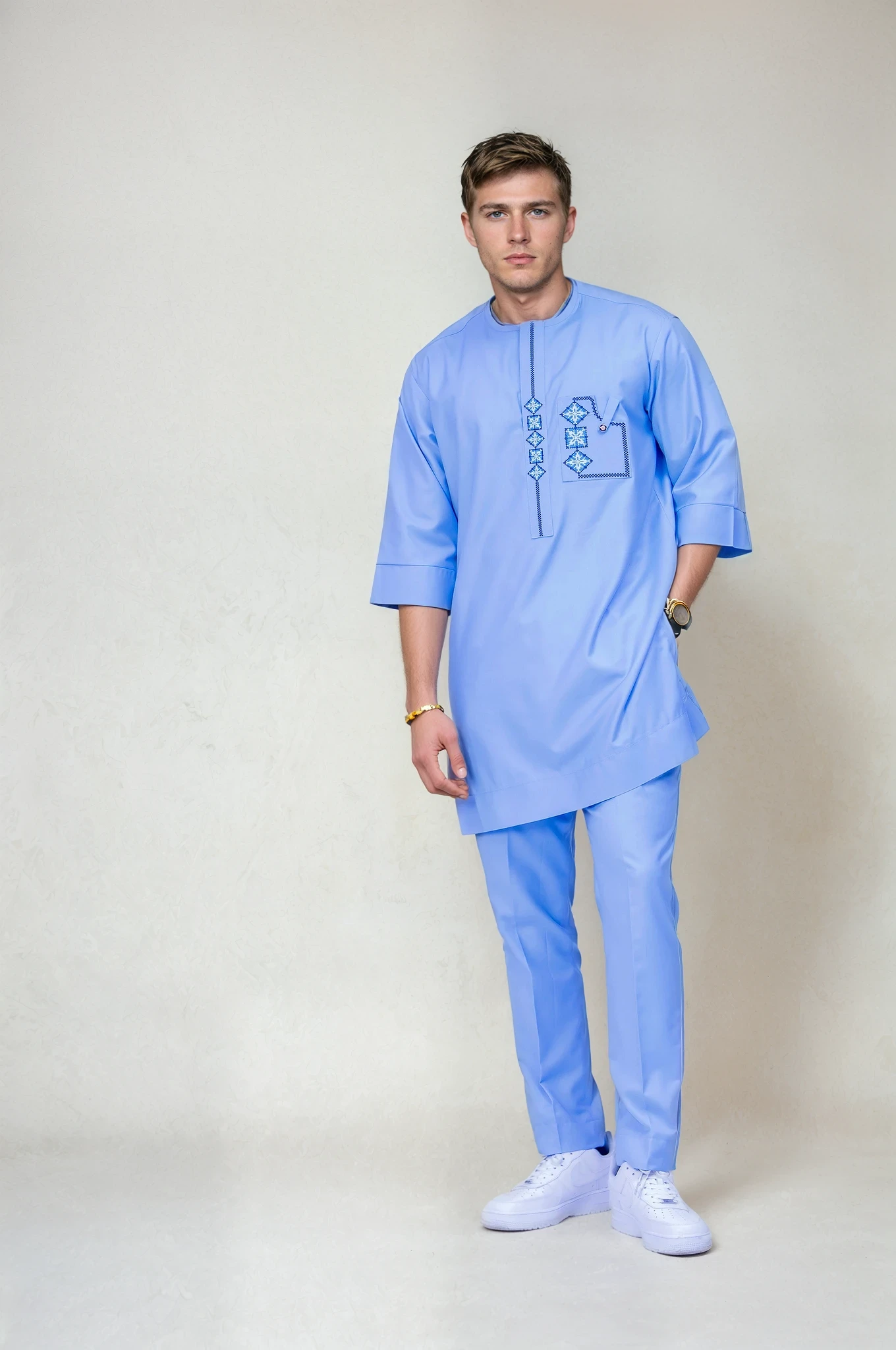 Radiant Sahara Kaftan - African men’s clothing