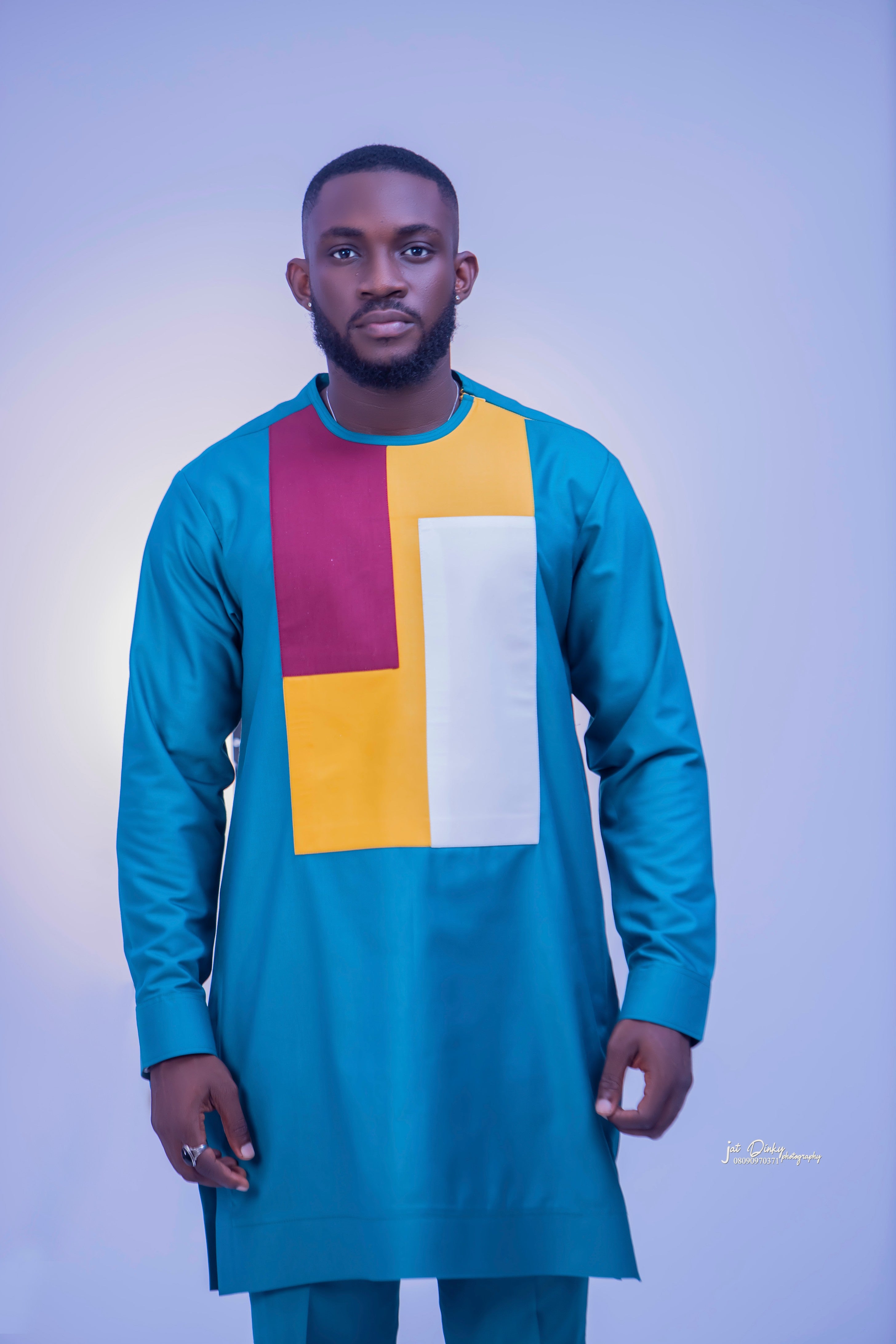 Men's African Kaftan - Sahara Majesty Kaftan