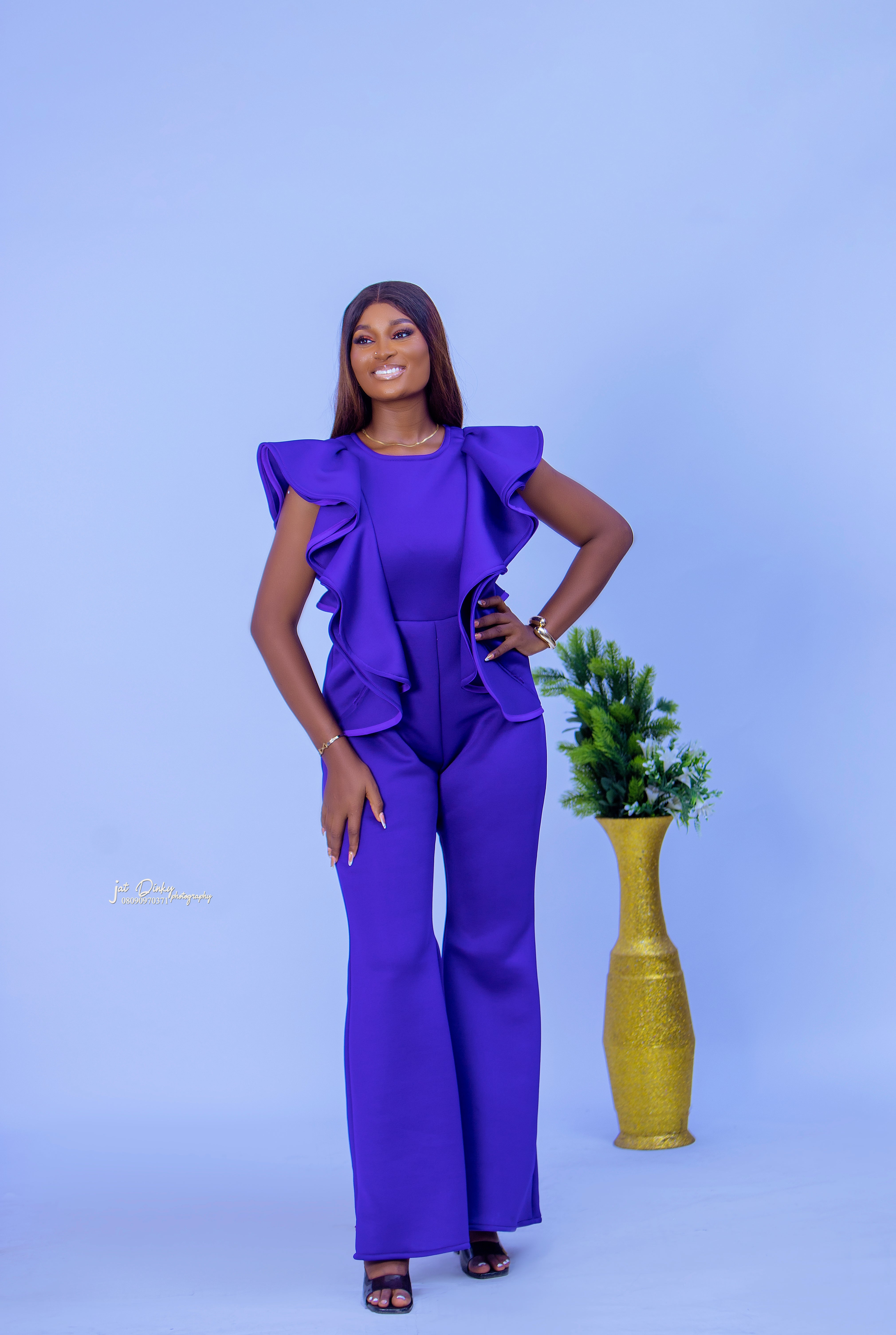 Elegant and Ready to wear Jumpsuit.
Designed by Derightfs.
