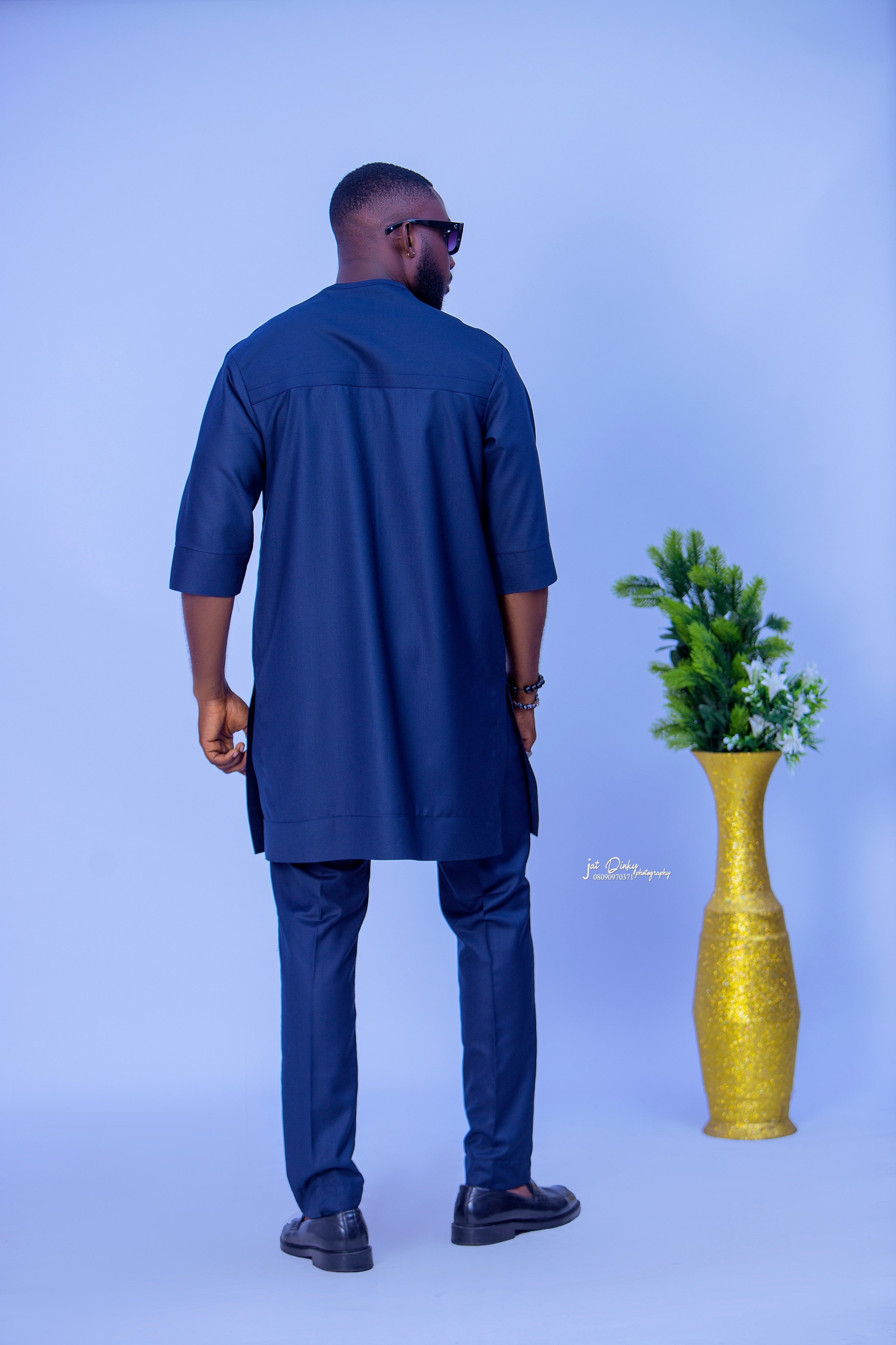 Men's African Kaftan - Royal Sapphire Kaftan