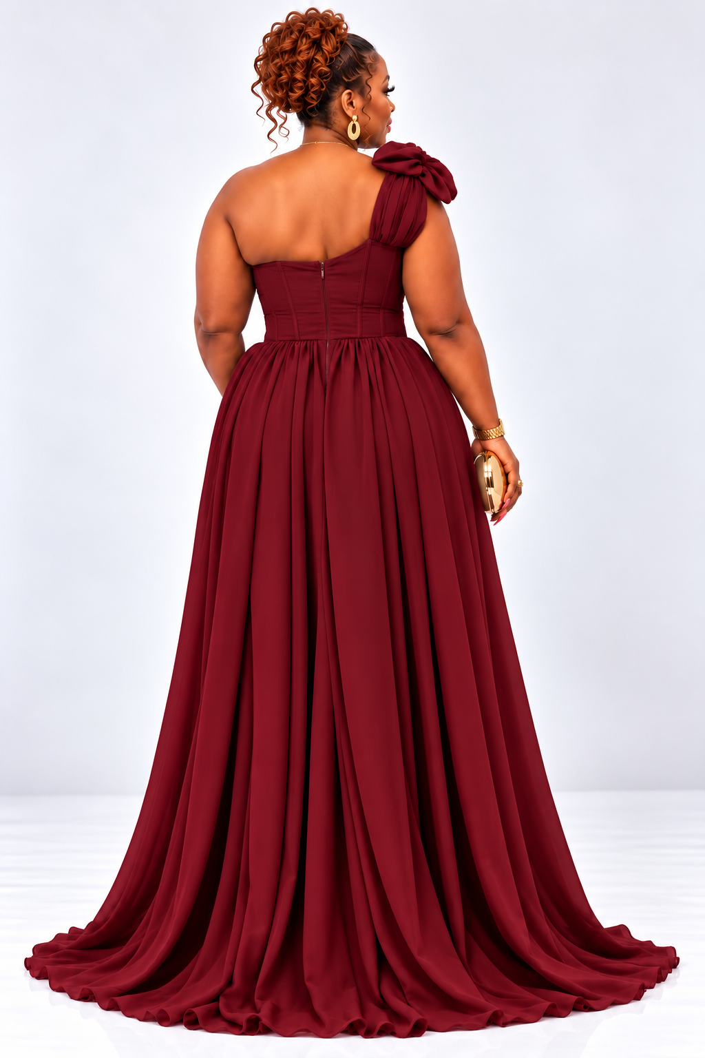 The Capital Diva Gown | One-Shoulder Corset Occasion Gown UK