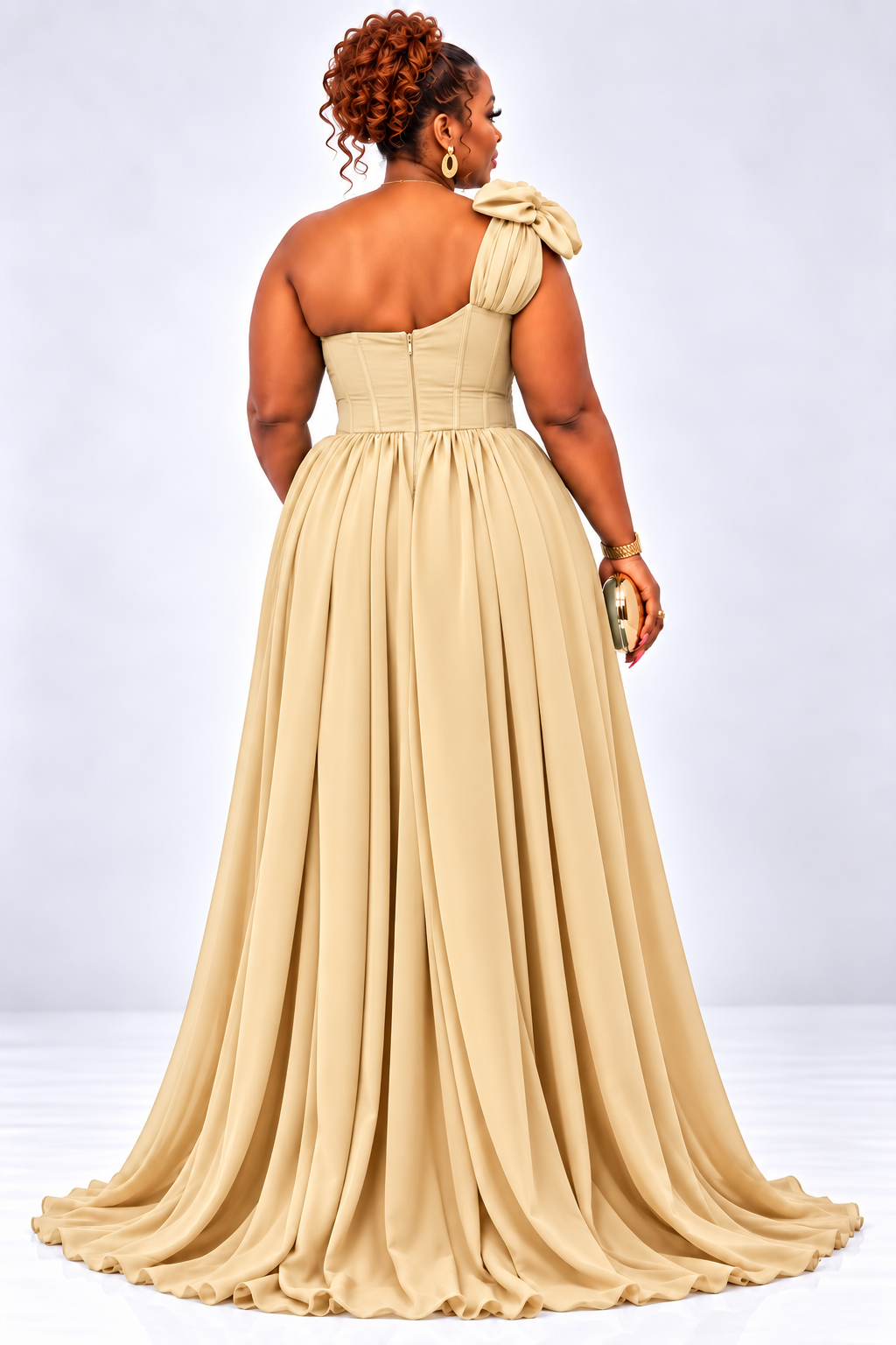 The Capital Diva Gown | One-Shoulder Corset Occasion Gown UK