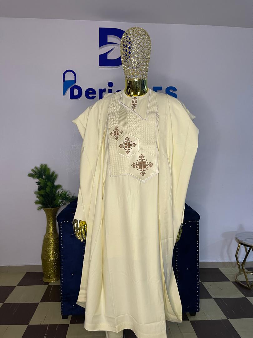 Creme-de-la-creme Agbada set for Men