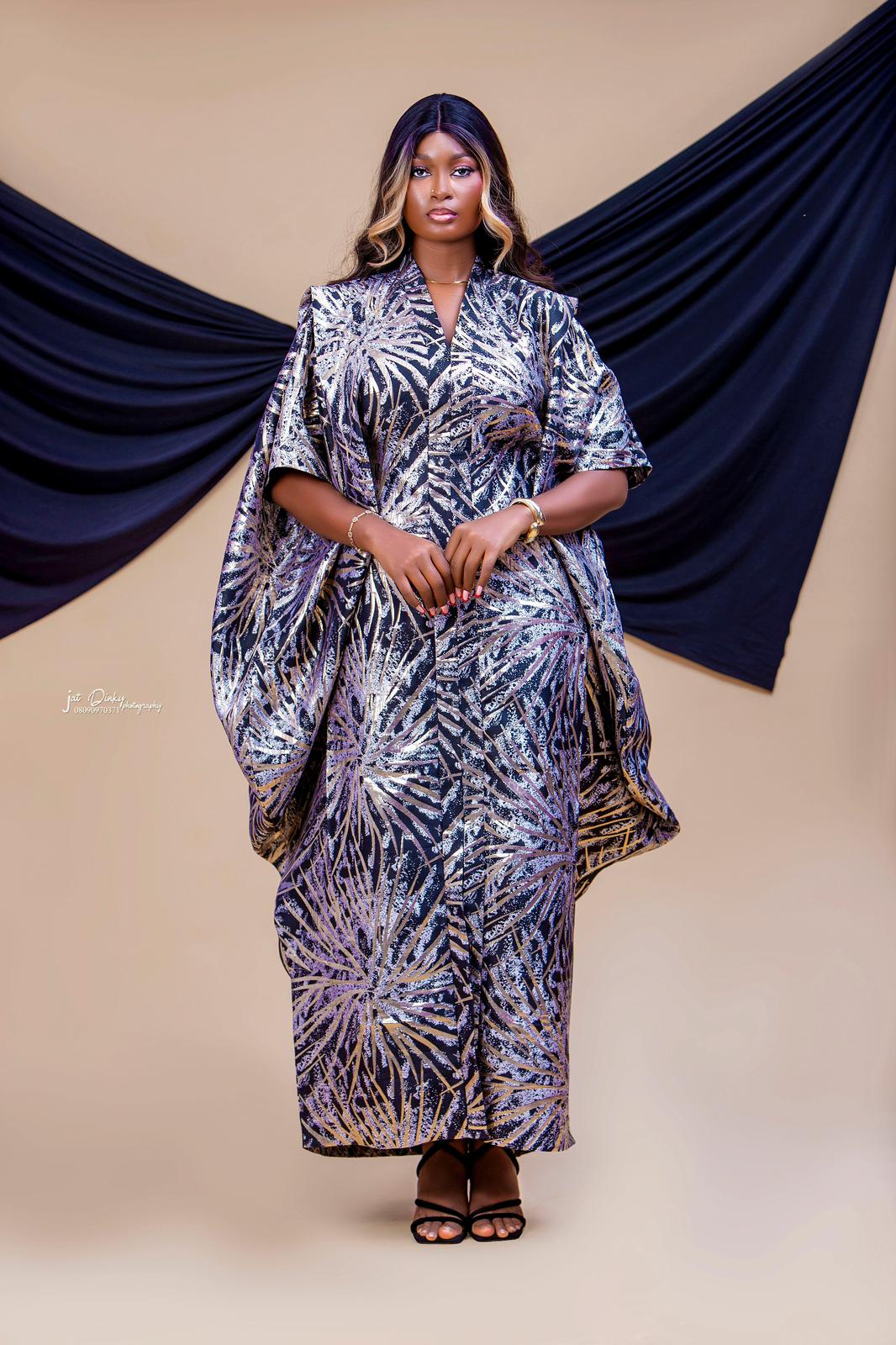 Arike Damask Brocade Bou Bou Dress