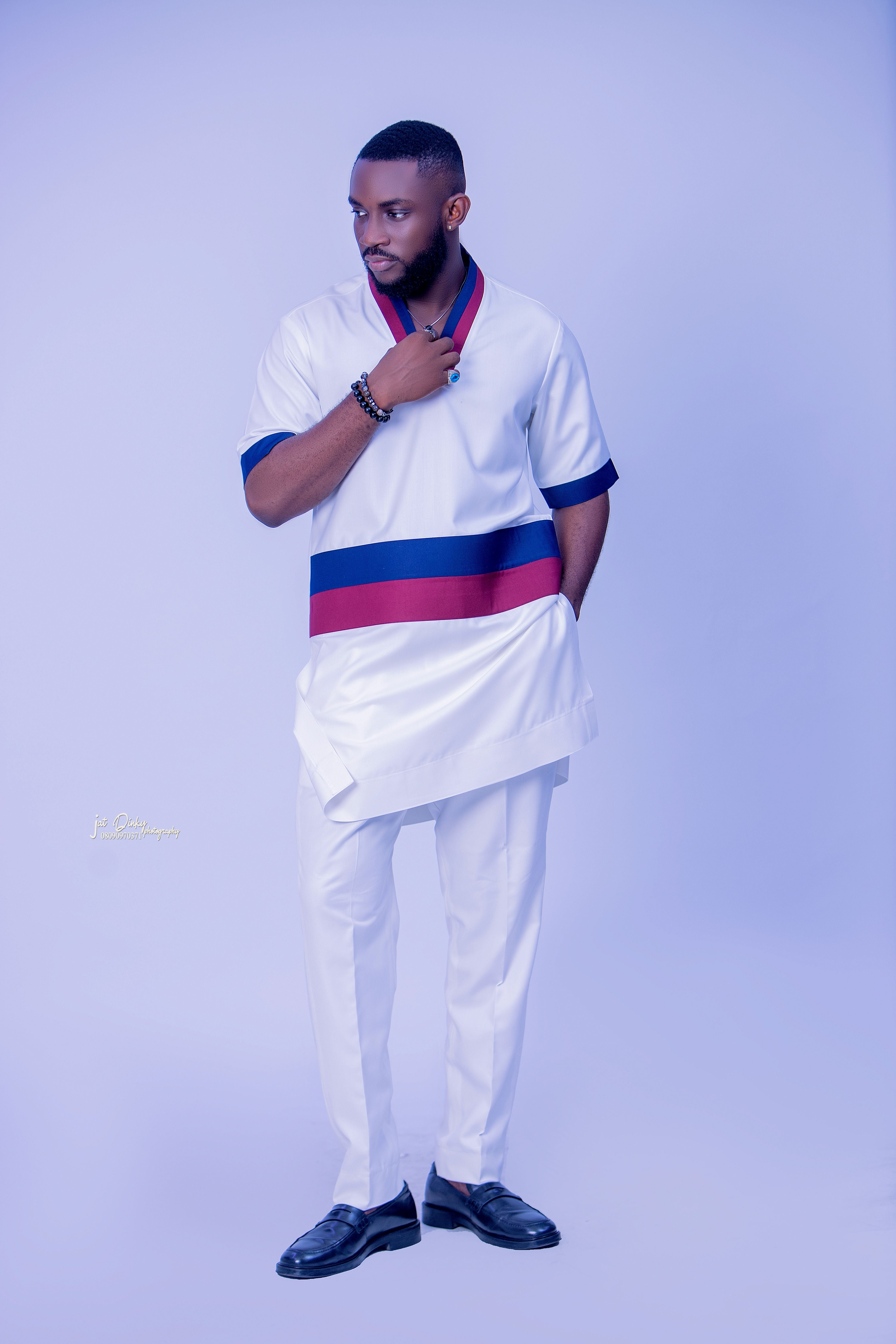 This white Kaftan will boost your confidence and composure, ready to wear.