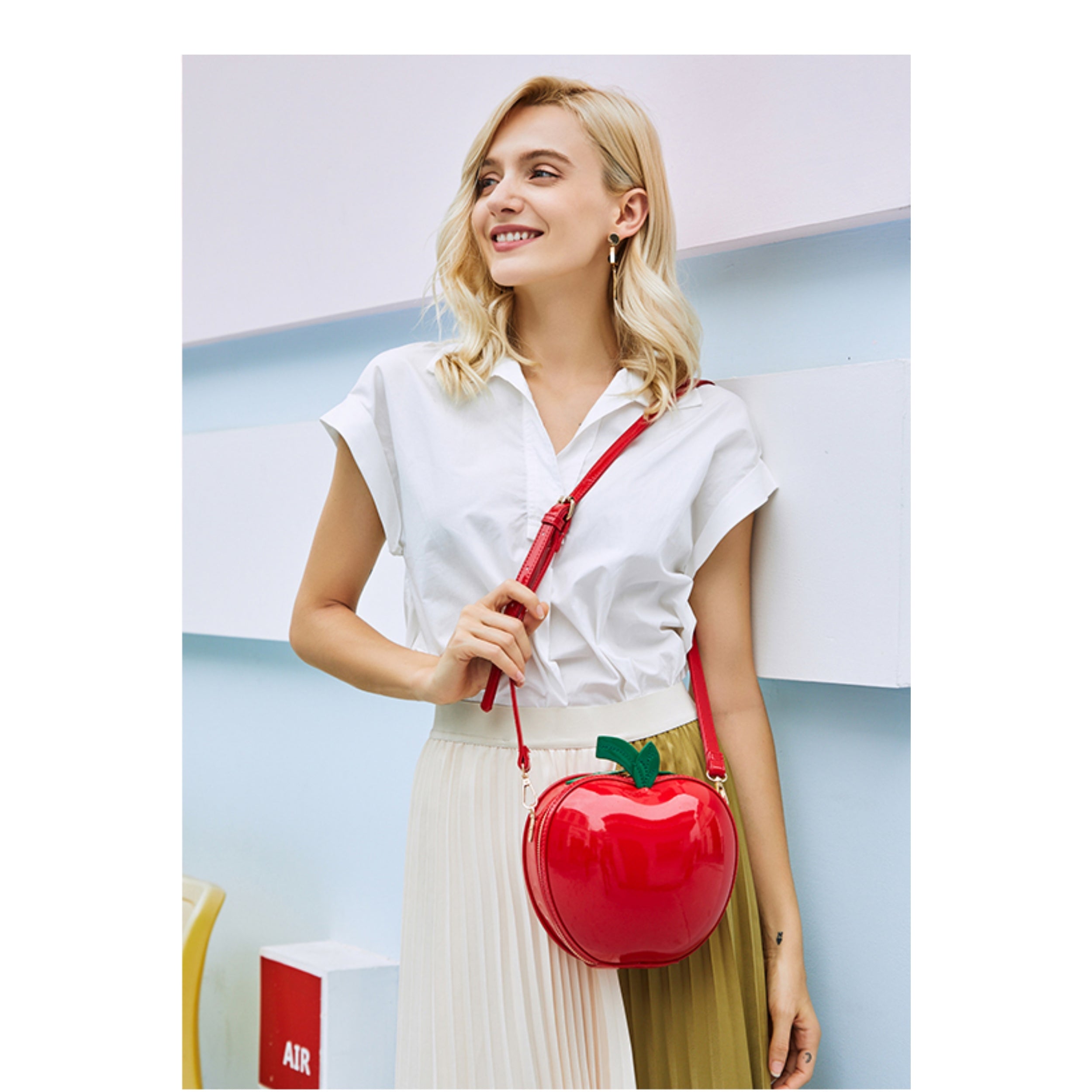 Red Apple Crossbody Bag