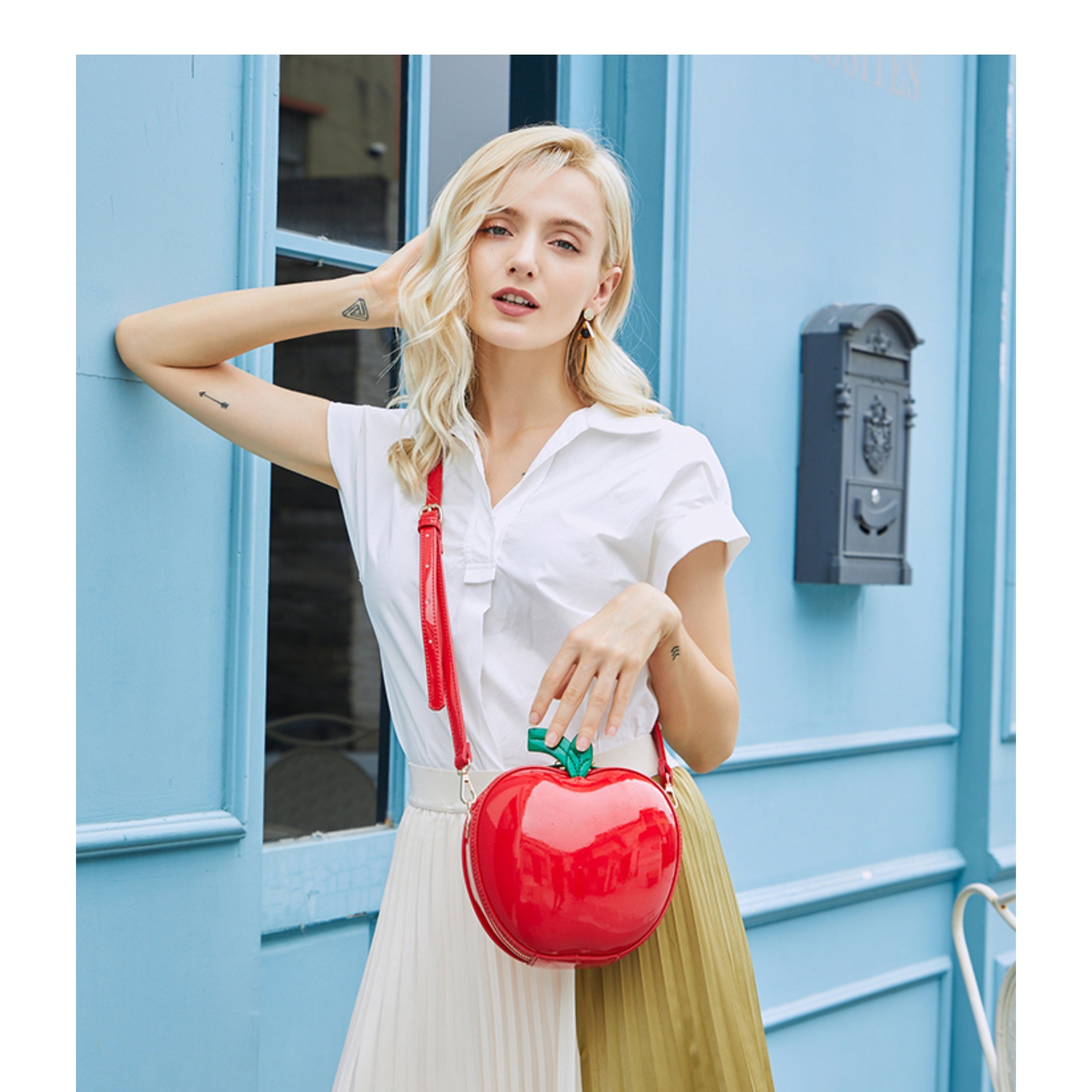 Red Apple Crossbody Bag