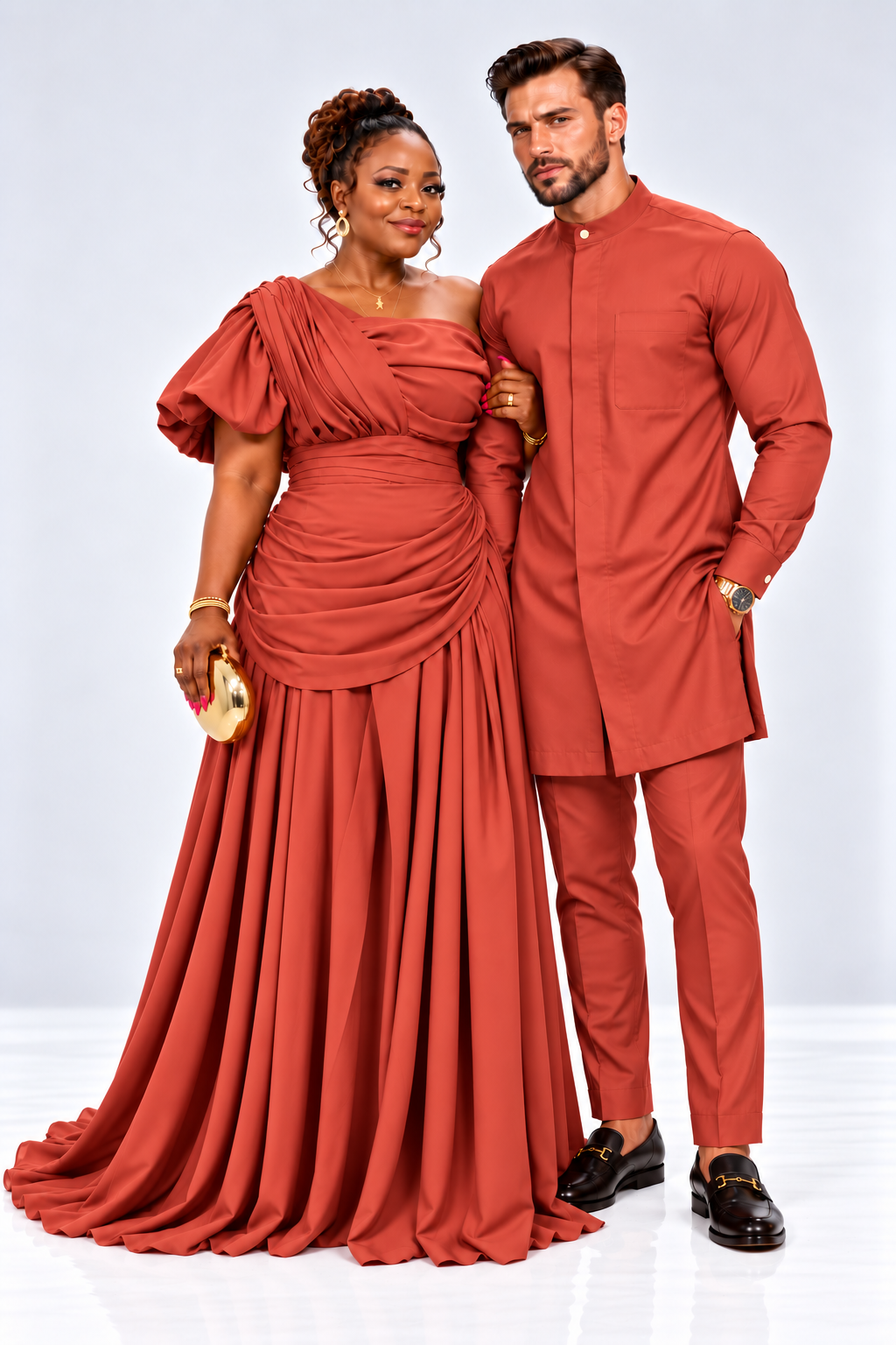 The Mobs Grace His & Hers Couple Set | Matching African Occasion Outfits UK